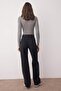 Siyah Yüksek Bel Wide Leg Jeans TWOSS25JE00278 - 4