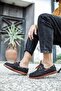 Seasonal Linen Shoes 008 Black (Tan Sole) - 3