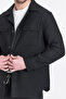 Forex Men's Black Lycra Wool Blended Fabric 2-Piece Overshirt Jacket + Jogger Elastic Pants - 3