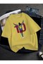 Oversized Football Player Printed Unisex T-Shirt Printed