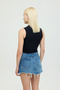 Ultra Soft Round Neck Sleeveless Blouse Black - 5