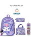 Çantadepo 4-Piece School Set (Lunchbox with Thermos - Double Eye Pen Holder - Bag - Water Bottle) Special Set