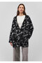 Alpaca Blended Patterned Cardigan Oversize / Wide Cut 1710569 -88578 - 2