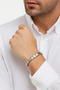 Italian Charm Bracelet Stainless Steel Silver Unisex Bracelet (Adjustable) - 4