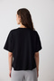 Verla T-Shirt with Black Shoulder Accessories - Saude Collection - 4