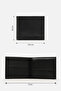 محفظة جلدية أصلية للجنسين من الجلد الأسود - 4