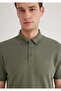 Khaki Polo T-Shirt Slim Fit / Slim Fit 063247 -33198 - 6