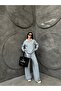 Shirt Collar Bottom Top Knitwear Set - 2