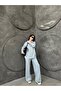 Shirt Collar Bottom Top Knitwear Set - 4
