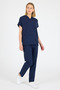 Doctor Nurse Scrubs Medical Uniform Surgical Top and Bottom Set Thin Fabric - 8