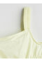 Nevavm Square Collar Girls' Crop Blouse with a Difference - 3