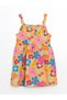 Lcw kids mixed floral ruffled girl's linen dress - 4