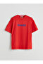 Crew Neck Printed Oversize Women's T-Shirt
