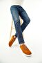 Genuine Leather 2001-Hrd Suede Mustard Thin Sole Lace-Up Men's Loafer & Casual Shoes