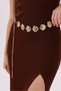 Women's Waist Chain Chain Belt Women's Belt with Gold/Mussel Accessories