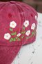 Morning Glory Ivy Flower Embroidered Vintage Cap Hat - 4