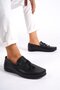 Genuine Leather Srg222S Men's Loafer with Inner and Outer Staple Detail and Tassels - 2