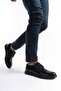 Mbrgn88-S Black Men's Patent Leather Lace-Up Loafer
