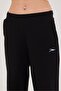 Women's Wide Leg Cotton Sweatpants Black 5609-S - 7