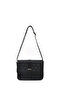 Monogram Printed Black Shk127 Faux Leather Interior Zipper Pocket Snap Closure Hand, Arm and Shoulder Bag