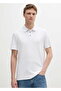 Men's Polo Neck Cotton T-Shirt - White