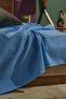Premium 100% Cotton Single Summer Pique, Bedspread, Anti-Sweat Fabric (Blue Color)(160X240Cm) - 6