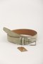 3.5 cm Mint Green Suede Original Leather Belt - 3