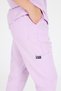 Lilac Terry Cotton Suit Unisex Bat Sleeve Nurse and Doctor Uniform Suit Scrubs - 4