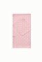 Multi-Purpose Cotton Baby Cover and Washcloth Set 100X100 cm Pink Leaves