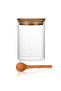 Bisbell Glass Food Storage Jars Containers With Wooden Spoon,6Pcs Set,750ML - 3