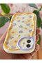 iPhone 11 Case Designed with Patterned Camera Protection Daisy Flower Colored Silicone Cover - 7