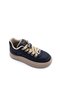Black Women's Sneaker Shoes with Emoji Ornament Detail - 6
