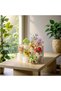Mint & Green Bouquet Mini Spring Basket – DIY 3D Puzzle Block Set |   206 Piece Decorative Flower Basket - 7
