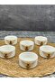 6-Piece White Porcelain Bee Sauce and Turkish Delight Serving Bowl Mini Size - 2