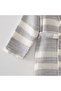 İkra Peshtemal Men's Bathrobe 100% Organic Cotton Jacquard Gray - 4