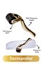 Dermaroller - Gold - Titanium Needle - Micro Needling for Beard - Face - Hair - Serum Absorption Enhancer - 2
