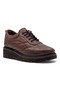 7667 Women's Khaki Leather Comfort Shoes - 3