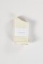 Pack of 3 Black Beige and Off-White Cotton Elastic Seamless Socks - 7