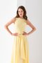 Sleeveless Long Belted Dress Polyviscon - 6
