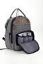 Mother Baby Care Backpack Functional Thermal Waterproof with Changing Mat and Keychain - 4