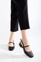 Ceyla High Heeled Shoes Skin Black