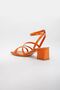 Eliz Short Heeled Shoes Orange - 7