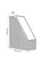 Rattan Filing Rack Natural MeridianDukkan Filing Organizer Home-Office 25x30x10 Cm - 3