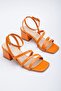 Eliz Short Heeled Shoes Orange - 4
