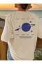 Planet Saturn Printed Crew Neck Short Sleeve Women's T-Shirt