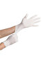 5 pieces size l powdered gloves doctor gloves white 100 pack latex gloves - 3