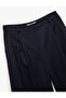 High Waist Palazzo Trousers with Pockets and Pleat Detail - 5