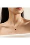 Whisper Steel Gold Color Red Stone Stainless Steel Design Heart Figured February 14 Special Necklace - 3