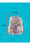 School Bag with Transparent Compartment and Rabbit Figure