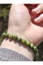 Green Spotted Quartz Natural Stone Women's and Men's Bracelet - 4